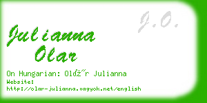 julianna olar business card